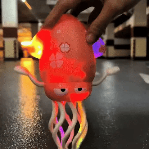 OctoBeat™ – Interactief Octopus voor Motorische Ontwikkeling van Inicala.nl, met lichtgevende tentakels die bewegen en kinderen stimuleren tot actief spelen en motorische groei. Perfect voor fantasierijk en leerzaam speelp