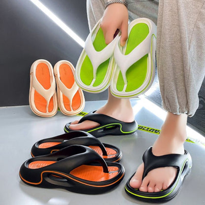 CloudRift™ – Ergonomische Slippers van Inicala.nl in frisse kleurencombi’s zoals limoengroen en oranje, met dikke zool voor ultiem comfort. Ideaal voor binnenshuis of casual buitengebruik.