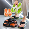 CloudRift™ – Ergonomische Slippers van Inicala.nl in frisse kleurencombi’s zoals limoengroen en oranje, met dikke zool voor ultiem comfort. Ideaal voor binnenshuis of casual buitengebruik.