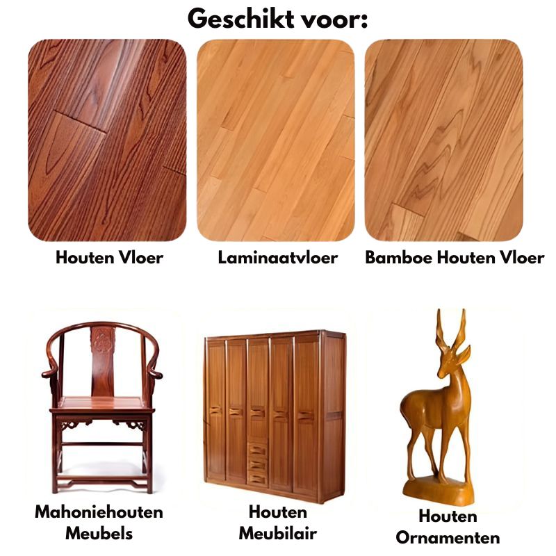 Geschikt voor houten oppervlakken en meubels: EcoSage Furniture Cream biedt optimale verzorging en bescherming voor vloeren en meubels, inclusief laminaat, bamboe en mahonie.