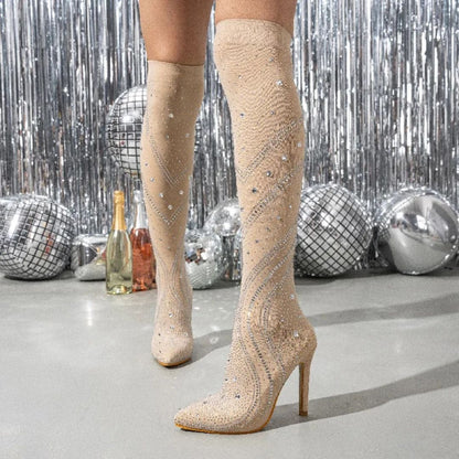 StellaVogue™ Boots | Kniehoge Glamourlaarzen